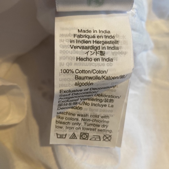 J. Crew white eyelet pompom sleeveless top size medium NWT - Picture 7 of 7